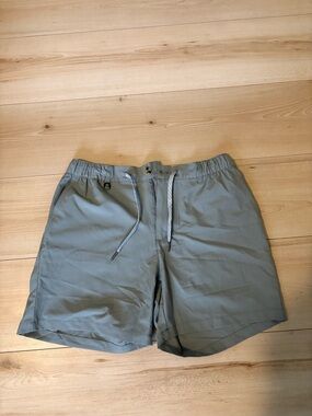 Men's Casual Drawstring Shorts in Light Gray